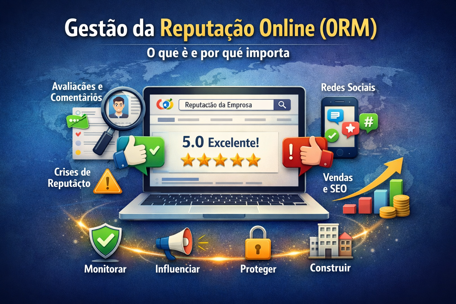O que é Gestão da Reputação Online e por que ela define negócios (ORM)